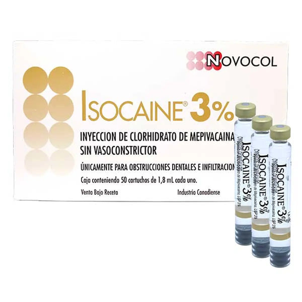 Anestesia dental Isocaine al 3%