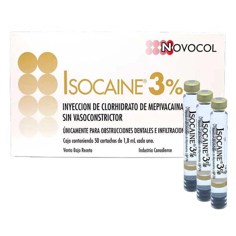 Anestesia dental Isocaine al 3%