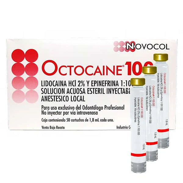 Anestesia dental Octocaina 2%, Novocol