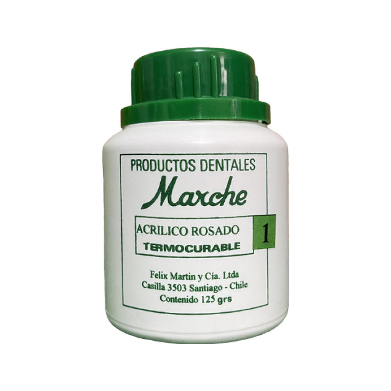 Acrílico dental termocurado 125 gr-marche