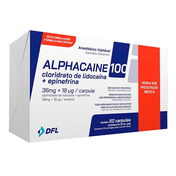 Anestesia dental Alphacaine al 2%