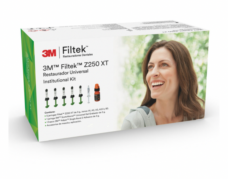 Kit de composite filtek z250 xt-5 jeringas de 3 gramos +adhesivo-3m espe