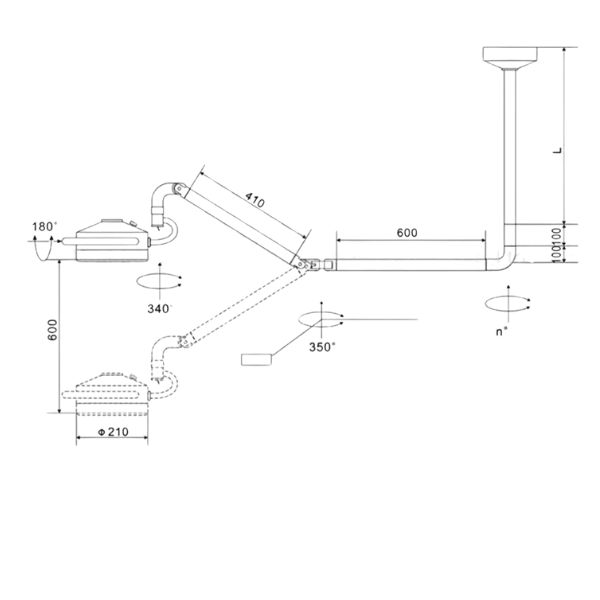 Lámpara Pabellón de techo 10 Led